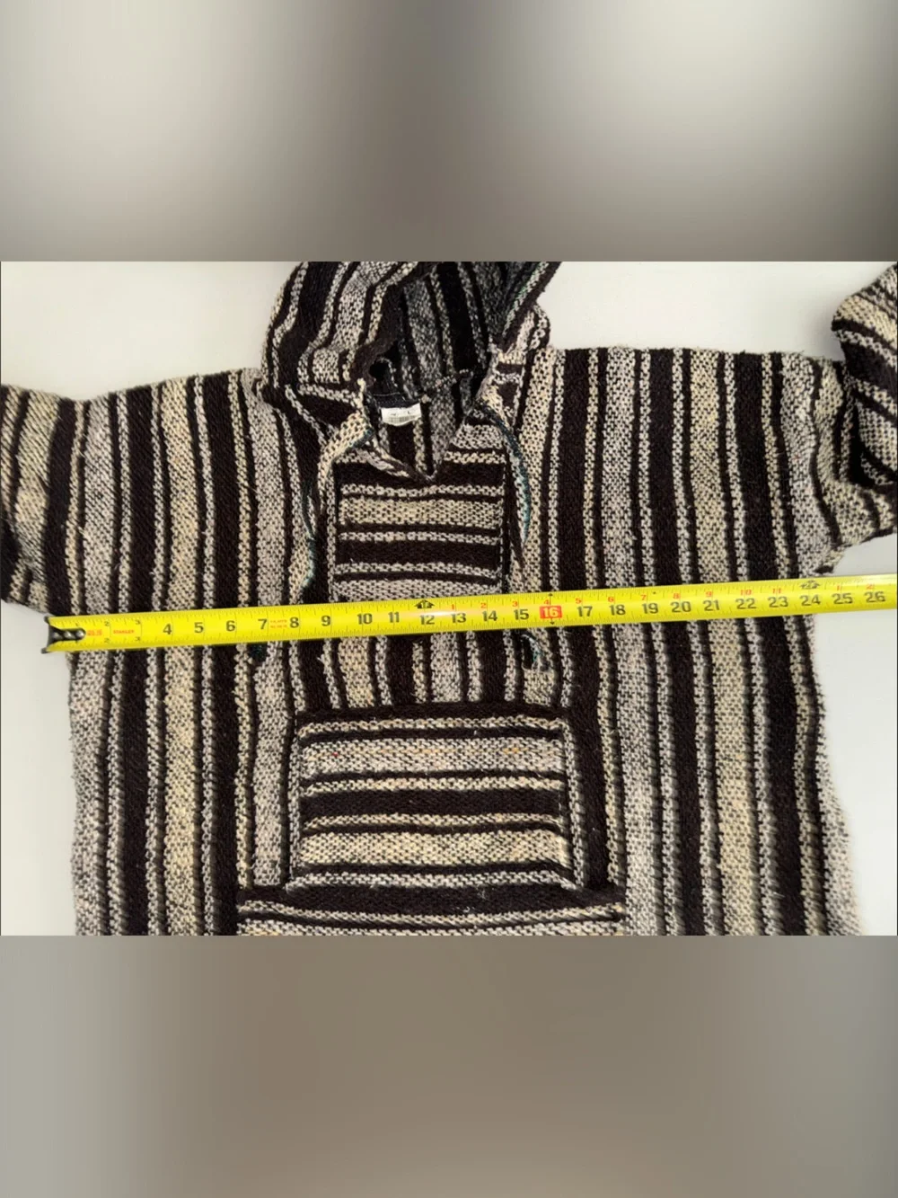 ✌🏼VEL MEX Striped Hooded Baja Sweater